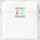 Label met kerstcadeau voor Holly Gnome Bookplate (Tas)