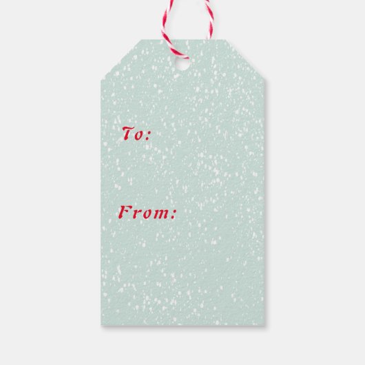 Label met kerstcadeau voor magische kerstmis cadeaulabel (Achterkant)