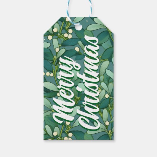 Label met kerstcadeau voor prettige feestdagen cadeaulabel (Voorkant)