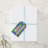 Label met kerstcadeau voor prettige feestdagen cadeaulabel (Met Touw)