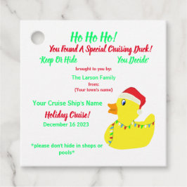 Label met kerstcadeaus