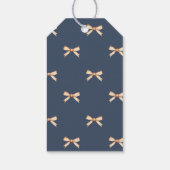 Label met kerstcadeaus | Navy Waterverf Holiday La Cadeaulabel (Achterkant)