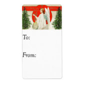  Label met kerstcadeaus voor Bright en vrolijk ker (Voorkant)