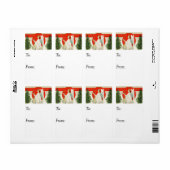 Label met kerstcadeaus voor Bright en vrolijk ker (Full Sheet)