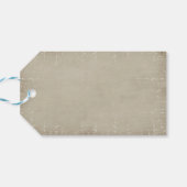 Label met kerstcadeaus voor intage kerstmis cadeaulabel (Achterkant Horizontaal)