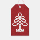 Label met kerstcadeaus voor Keltische bomen Cadeaulabel (Voorkant)