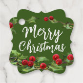 Label met kerstcadeaus voor Mistletoe Gift (Voorkant)