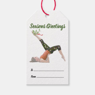 Label met kerstcadeaus voor piloten cadeaulabel