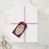 Label met kerstcadeaus voor rode en bruine kaken cadeaulabel (Met Touw)