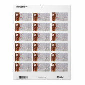 Label met kerstcadeaus voor winterpaarden (Full Sheet)