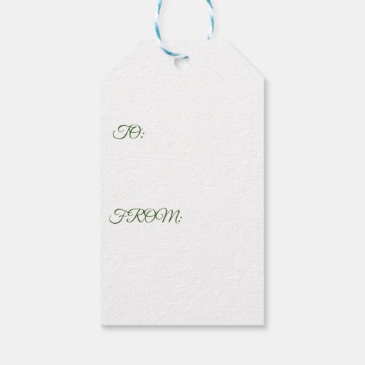 Label met kerstcadeautjes cadeaulabel (Achterkant)