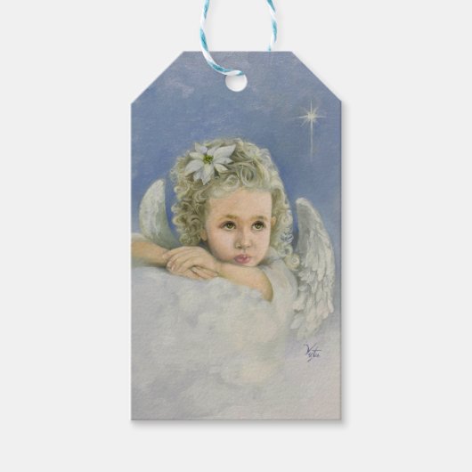 Label met kerstcadeautjes cadeaulabel (Voorkant)