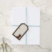 Label met kerstcadeautjes - Cowboy Boots Cadeaulabel (Met Touw)