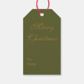 Label met kerstcadeautjes voor de feestdag cadeaulabel (Achterkant)