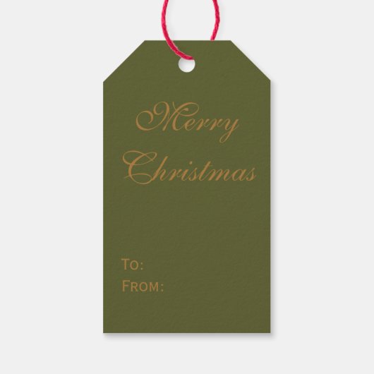 Label met kerstcadeautjes voor de feestdag cadeaulabel (Achterkant)