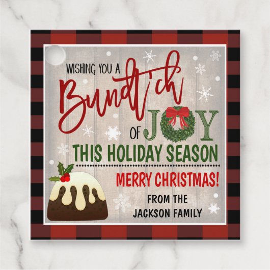 Label met kerstcadeautjes voor kerstcadeautjes (Voorkant)