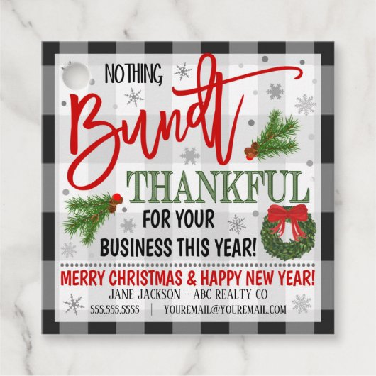 Label met kerstcadeautjes voor kerstcadeautjes (Voorkant)