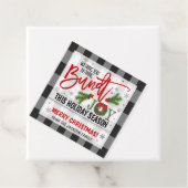 Label met kerstcadeautjes voor kerstcadeautjes (In situ)