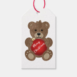 Label met kerstcadeautjes voor teeddy Bear Cadeaulabel
