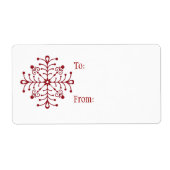 Label met kerstcadeautjes voor zelfbediening: snoe (Voorkant)