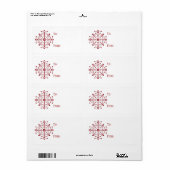 Label met kerstcadeautjes voor zelfbediening: snoe (Full Sheet)