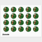 Label met kerstmuis (Vel)