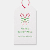 Label met kerstsnoepjes cadeaulabel (Voorkant)