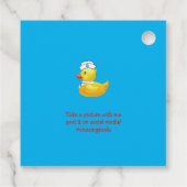 Label met kruisend afval (Achterkant)