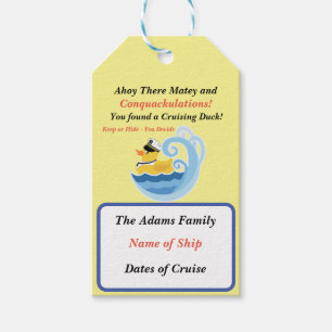Label met kruisend afval cadeaulabel