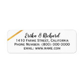 Label met namen en adresgegevens (Voorkant)