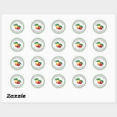 Label met perzikkleurige illustratie behouden (Vel)