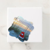 label met Prettige feestdagen strandthema Amelia I (In situ)