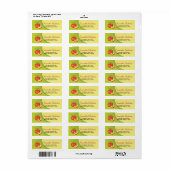 Label met retouradres en verse appels (Full Sheet)
