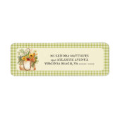 Label met retouradres voor boeren van de verse mar (Voorkant)