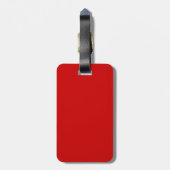 Label met rode bagage bagagelabel (Achterkant verticaal)