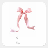 Label met roze boog (Voorkant)