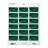 Label met Rustieke Houten Slingerlichtjes (Full Sheet)