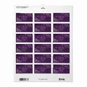 Label met rustieke houten slingerlichtjes (Full Sheet)
