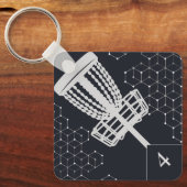 Label met schijfgolf sleutelhanger (Voorkant)