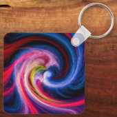 Label met schijfgolf sleutelhanger (Achterkant)