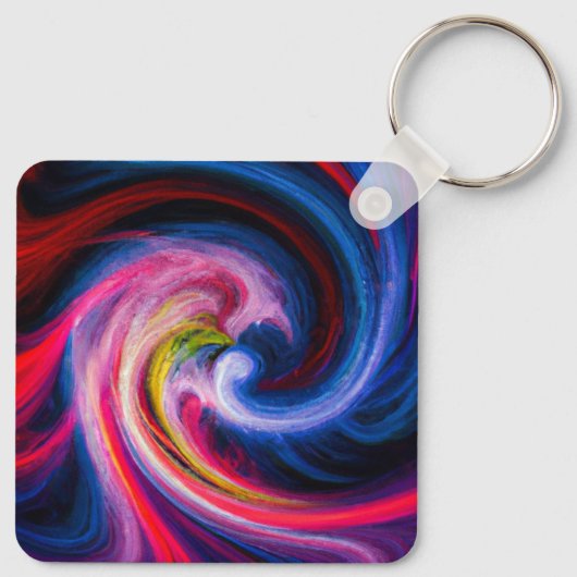 Label met schijfgolf sleutelhanger (Achterkant)