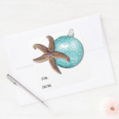 Label met tropische kerstcadeaus voor Ornamenten (Envelop)