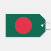 Label met vlag van Bangladesh Cadeaulabel (Voorkant (Horizontaal))