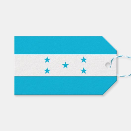 Label met vlag van Honduras Cadeaulabel (Voorkant (Horizontaal))
