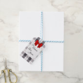 Label met white plays cadeau cadeaulabel (Met Touw)