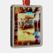 label metalen ornament (Rechts)