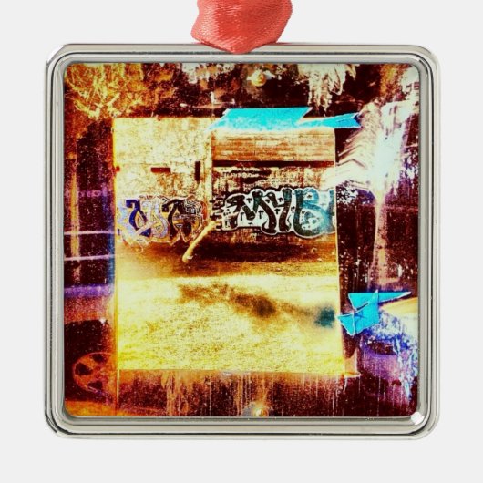 label metalen ornament (Voorkant)