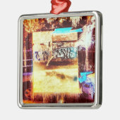 label metalen ornament (Links)