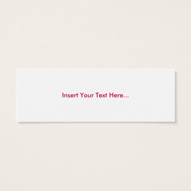 Label Mini Visitekaartjes (Achterkant)