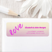 Label modern Liefde-adres (Insitu)